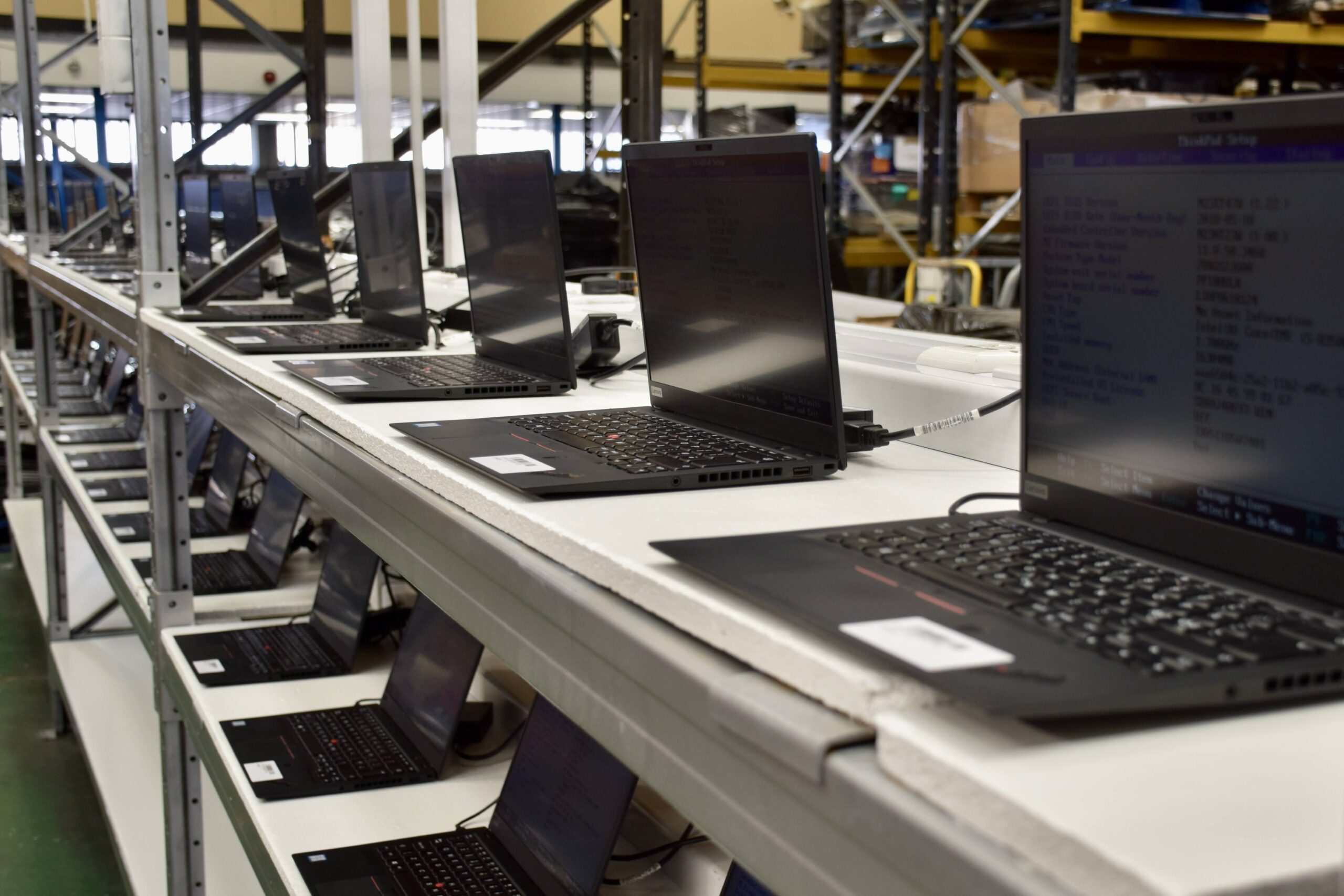 Virgin Active Ausrüstung im Lager in Manchester