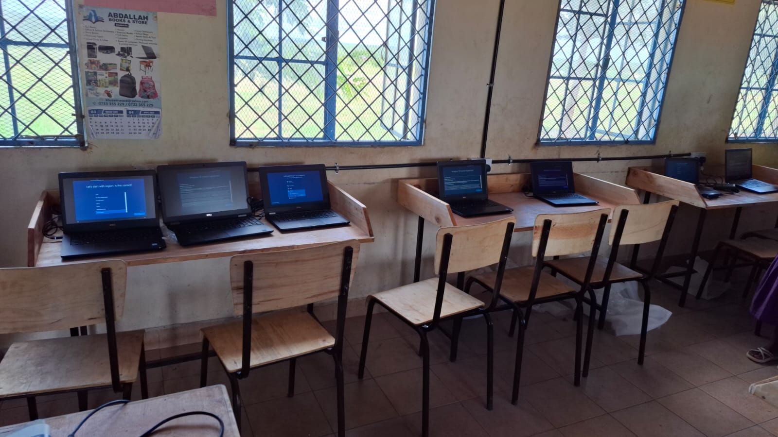 Laptops in classroom
